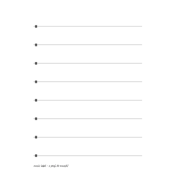 papier nutowy dla perkusji 1 linia