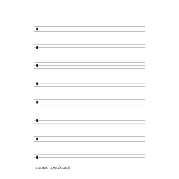 papier nutowy dla perkusji 3 linie