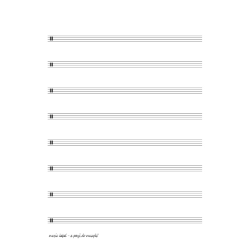 papier nutowy dla perkusji 4 linie