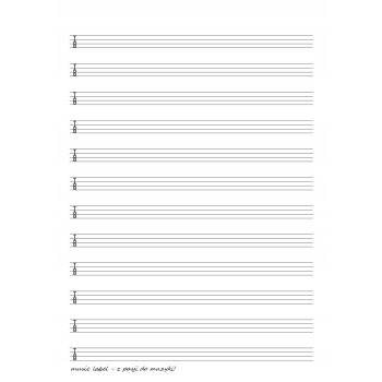 papier nutowy do gitary basowej 12 systemów