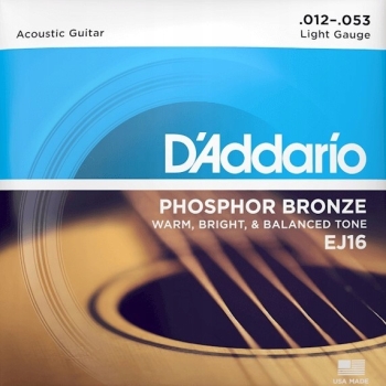 Struny D'Addario EJ16 do gitary akustycznej
