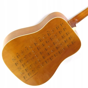 naklejka na gitarę - popularne akordy