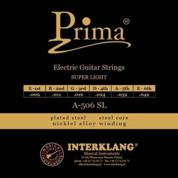 Struny do gitary elektrycznej Prima P-506SL