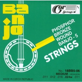 Struny do banjo 5 strunowego GorStrings 11 - 22
