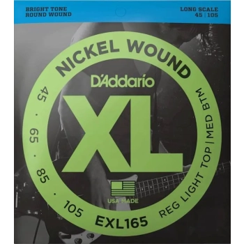 Struny D'Addario EXL165 do gitary basowej