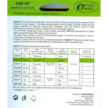 Struny do gitary klasycznej GorStrings CS2-ST 2943