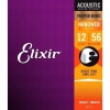 Struny Elixir 16077 NanoWeb Phosphor Bronze 12-56