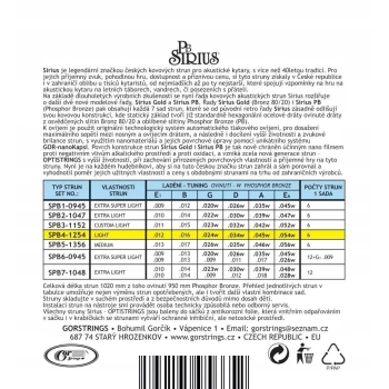 Struny do gitary akustycznej GorStrings SPB4 1254