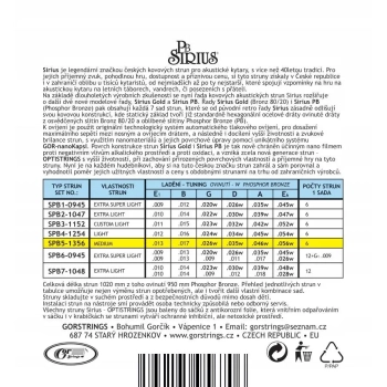 Struny do gitary akustycznej GorStrings SPB5 1356