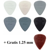 Kostki do gitary Dunlop Nylon Standard 6 + 1 szt.