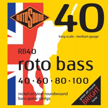 Rotosound RB40 struny do gitary basowej 40 - 100