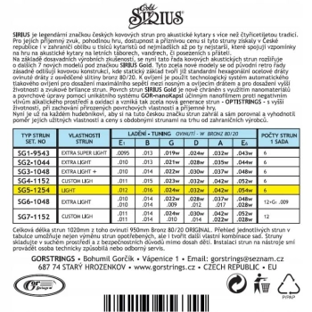 Struny do gitary akustycznej GorStrings SG5-1254