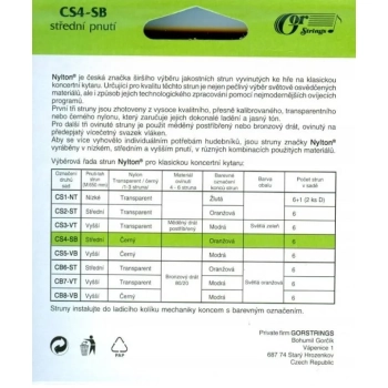 Struny do gitary klasycznej GorStrings CS4-SB 2843