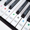 Naklejki z nutami na klawisze – kolorowe oznaczenia dla keyboardu i pianina