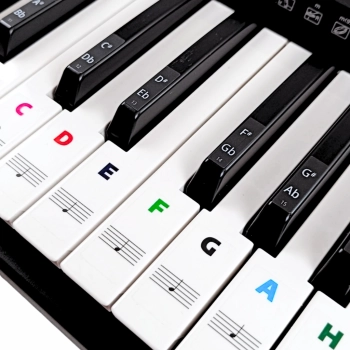 Edukacyjne naklejki na keyboard MusicLabel