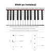 Naklejki na klawisze keyboardu – czarno-białe oznaczenia nut gamy B