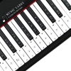 Edukacyjne naklejki z oznaczeniami solmizacyjnymi na klawisze keyboardu i pianina